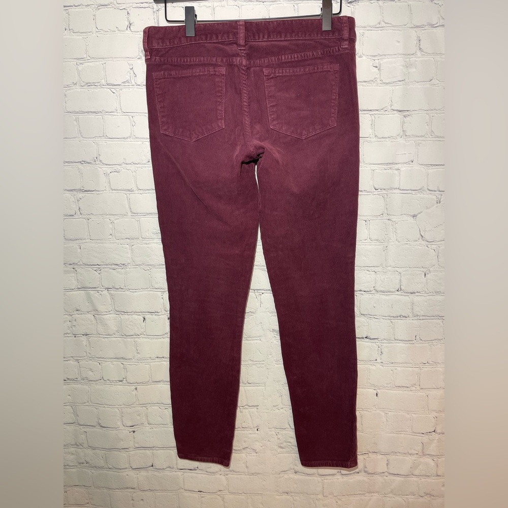 J.Crew Toothpick size 26 burgundy corduroy - Picture 2 of 8